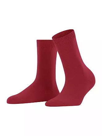 FALKE | Socken COSY WOOL porto mel | rot